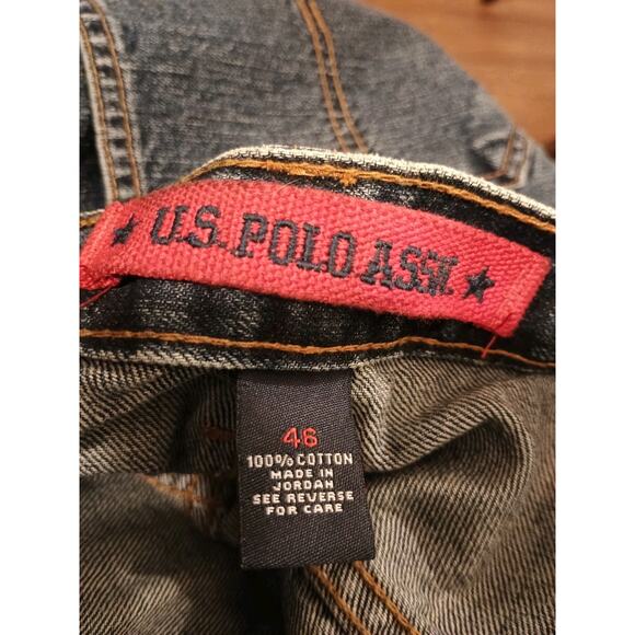 US Polo Assn Cargo Jean Shorts Mens Size 46 Waist Medium Wash NWT - Picture 8 of 9